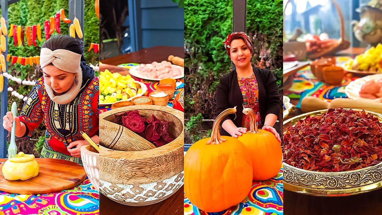 2 UNIQUE CHICKEN recipes : Chicken with PUMPKIN and Rice | chicken in DOUGH POT