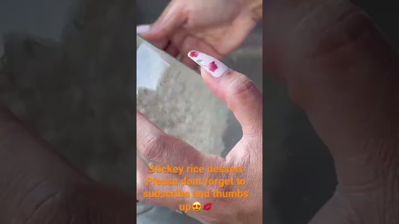 Dessert stickey rice with mango #recipe #dessert #thaifood #shellyhairnailsbeauty