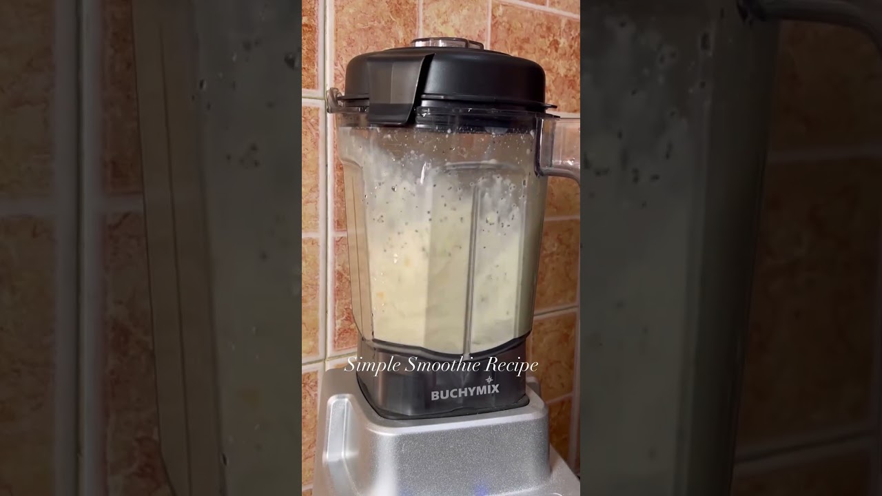 Simple Smoothie Recipe with Mango, Chia Seeds, Greek Yogurt #smoothie #smoothies #smoothierecipes