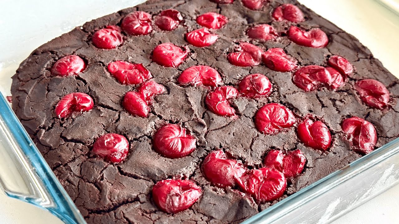 Einfaches Dessert mit Kirschen Ohne Eier, Zucker und Weizen!