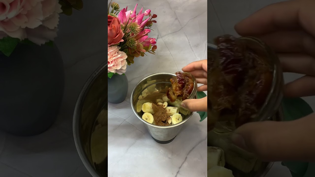 Peanut Butter Smoothie Recipe | Vegan Healthy Smoothie | Banana Smoothie #shorts #smoothie #vegan