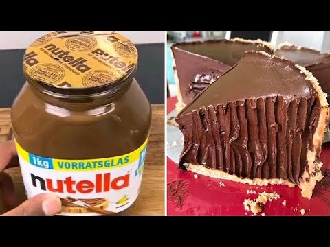 18+ Oddly Satisfying Chocolate Dessert Recipes From NUTELLA | Best Chocolate Cake Video