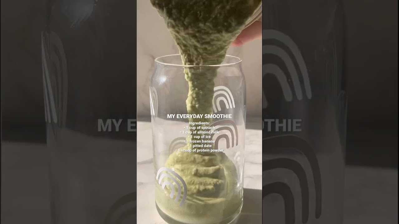 my everyday green smoothie recipe, smoothie recipe, healthy breakfast, easy smoothie