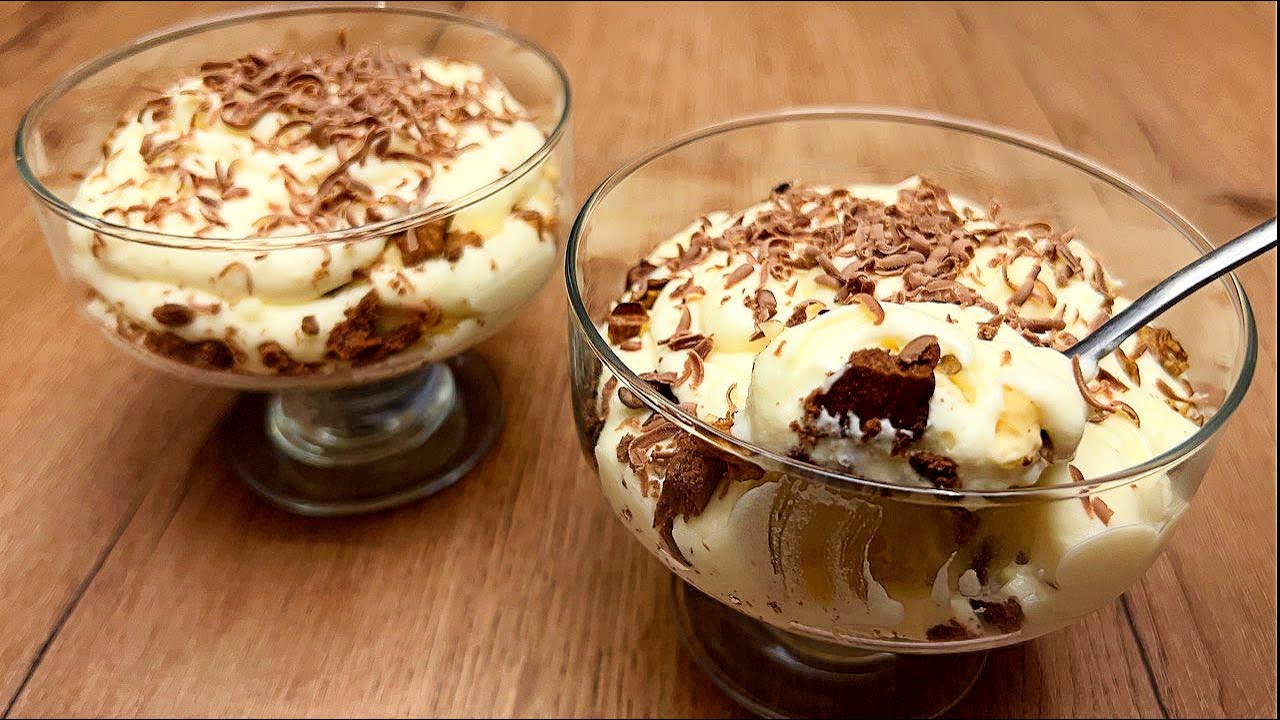 Hausgemachtes Dessert, das auf der Zunge zergeht! Rezept in 5 Minuten! Einfach, schnell und lecker!