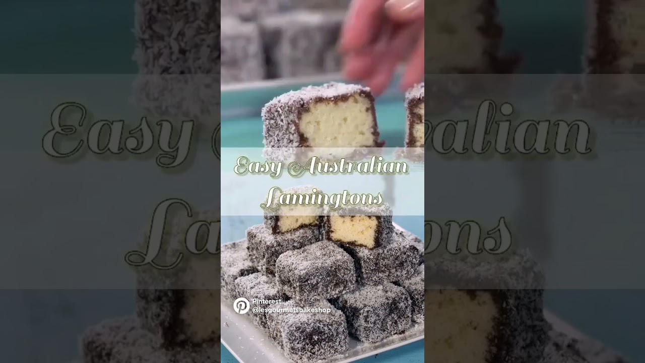 Easy Australian Lamingtons | Desserts Recipes | Easy Cooking Recipes #dessert #dessertrecipes