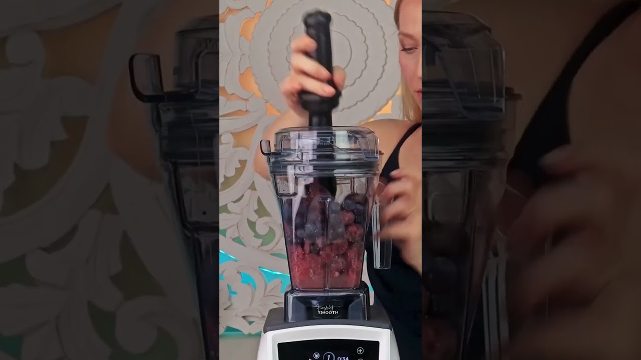 PURPLE SMOOTHIE RECIPE cherry, blueberry, and acai berry #satisfying #healthyrecipes #Shorts28Sprint