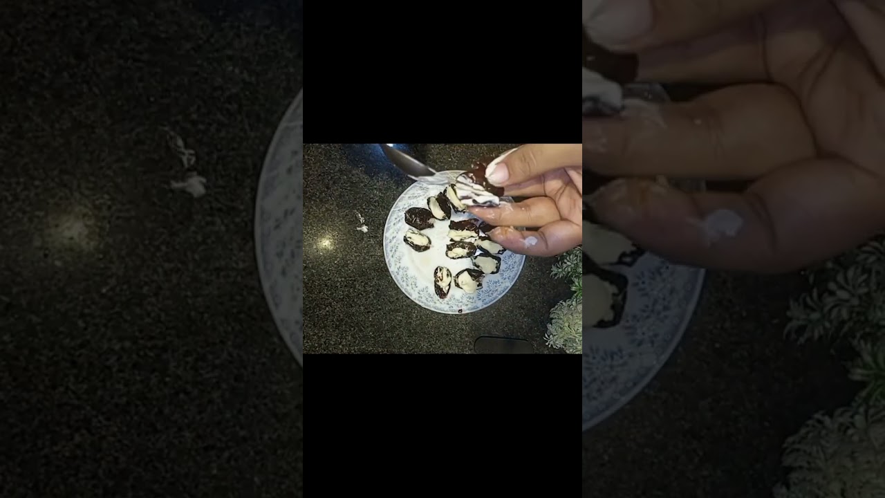 stuffed dates – quick dessert recipes – #shortsfeed #dessertrecipes #reels