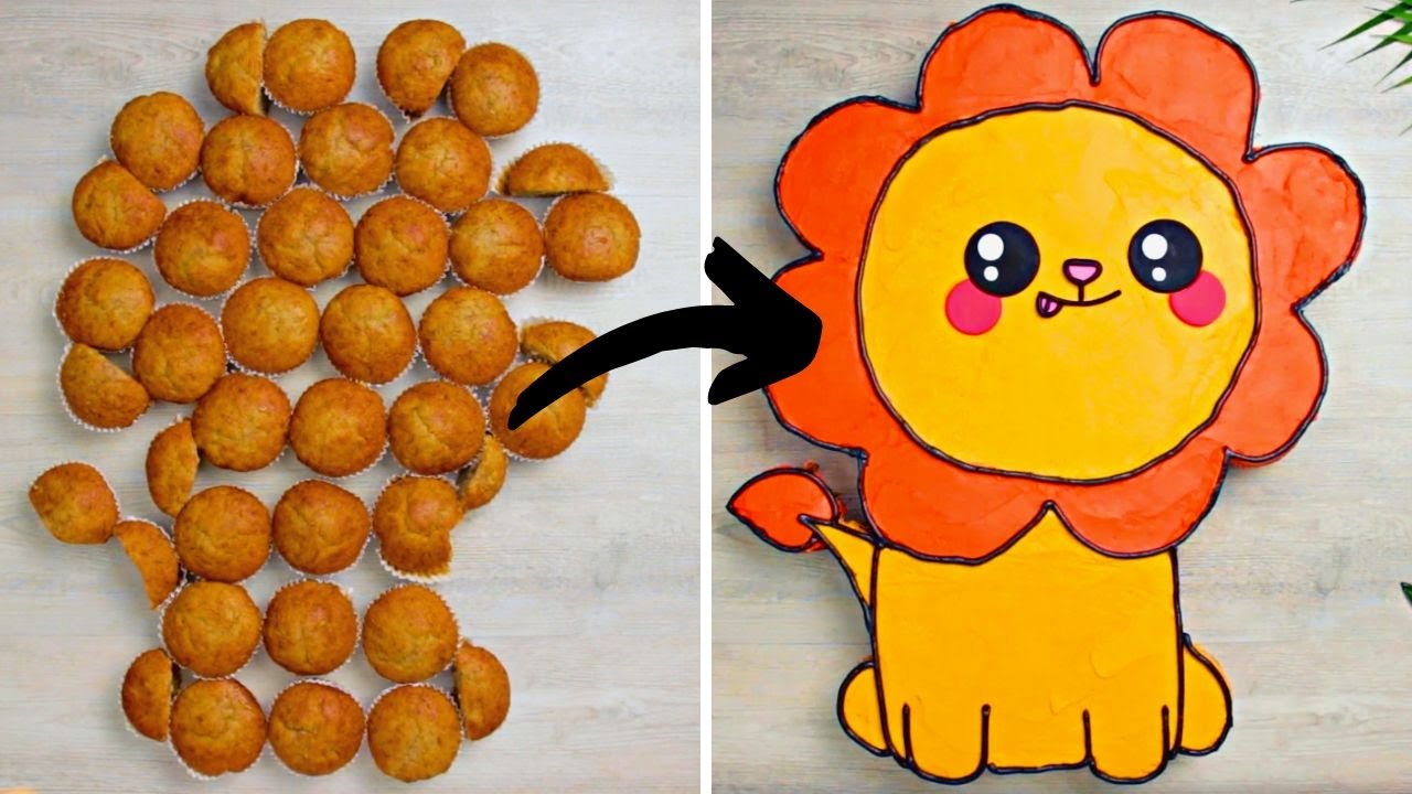 SUPER CUTE LION SHAPED CAKE DESIGN | 10 Big Cake Designs | DIY Theme Cakes For Birthday