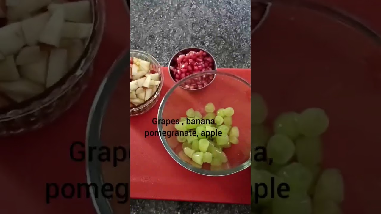 mix fruit custard recipe, easy summer dessert recipe# short # YouTube shorts video#short video