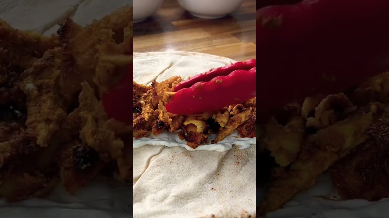 Chicken Shawarma Recipe #airfryer #airfryerrecipes #rotisserie #shorts