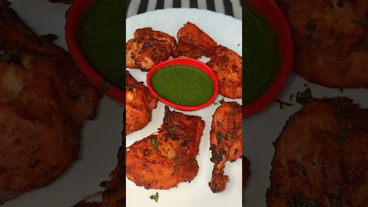 Tandoori Chicken in Kadai| Tandoori Chicken Recipe| #chicken #tandoorichicken #shorts #trending
