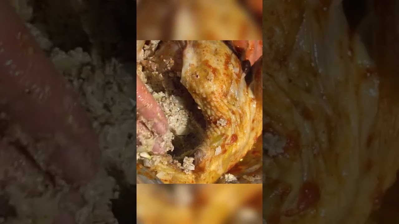Chicken Stuffed with Walnuts Recipe – Healthy Salad in the Village #village #shorts #chicken #asmr