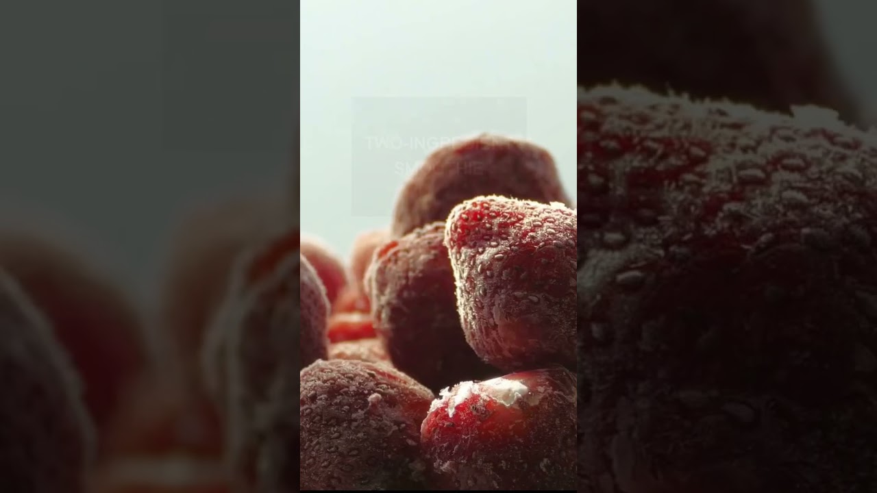 Two-ingredient #smoothie #recipe  #shorts #banana #strawberry