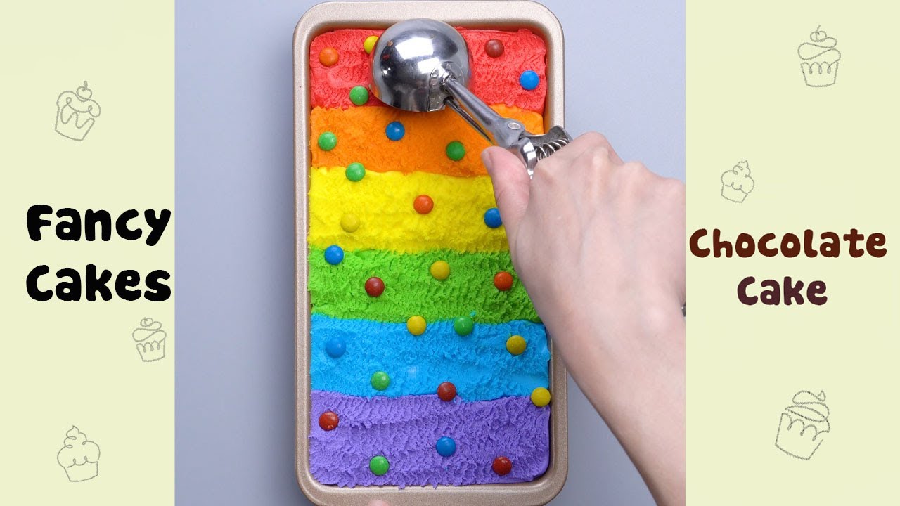 Rainbow Chocolate Dessert