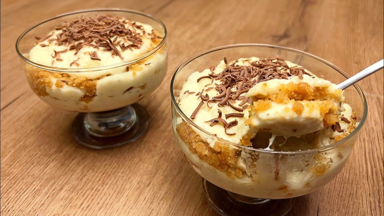 Hausgemachtes Dessert in 5 Minuten! Alle suchen dieses Rezept! Einfach, schnell und lecker!