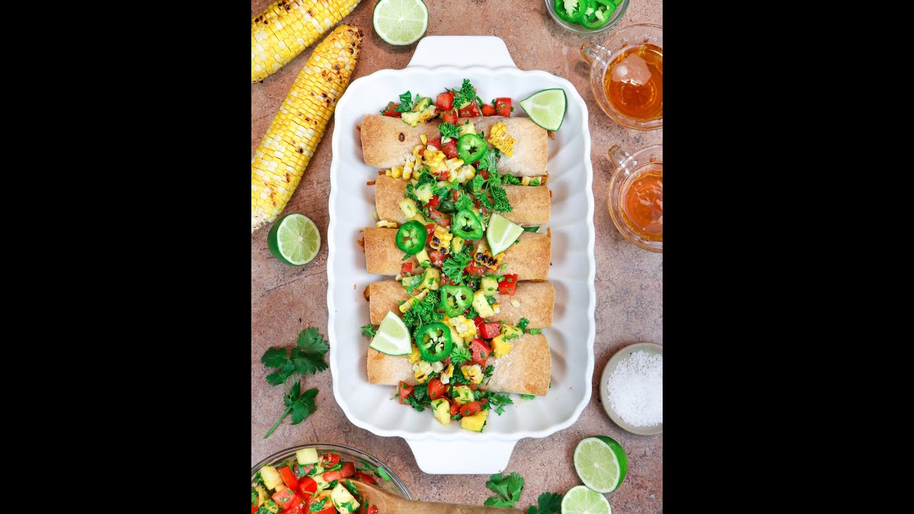 Quick & Easy Oven Baked Chicken Taquitos //#chickenrecipes #chickendinnerideas #healthylunchrecipes