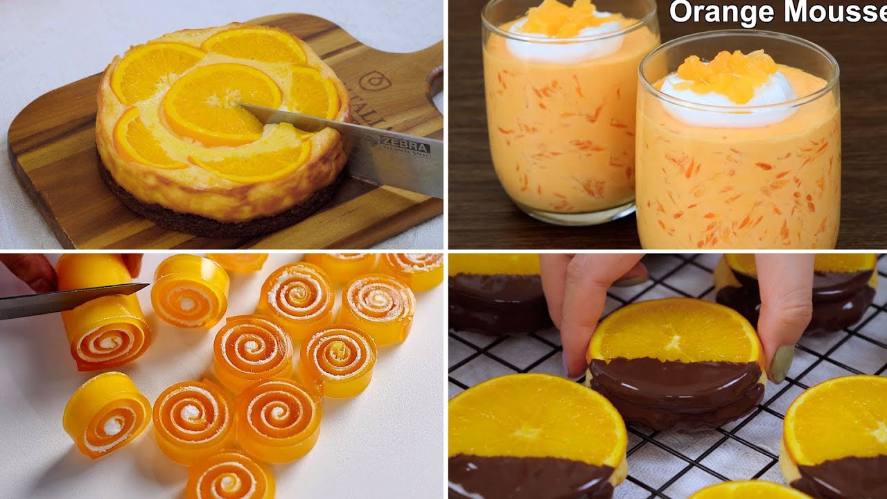 ASMR Cooking Videos That Calm You Down | 10 Amazing Orange Dessert Recipes | Ruby Asmr Cooking