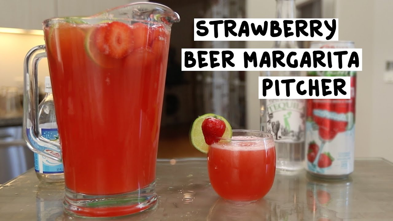 Strawberry Beer Margarita Pitcher