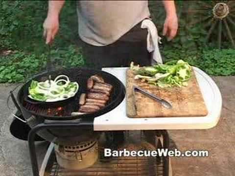 Grilled Sausages, Peppers and Onions by the BBQ Pit Boys