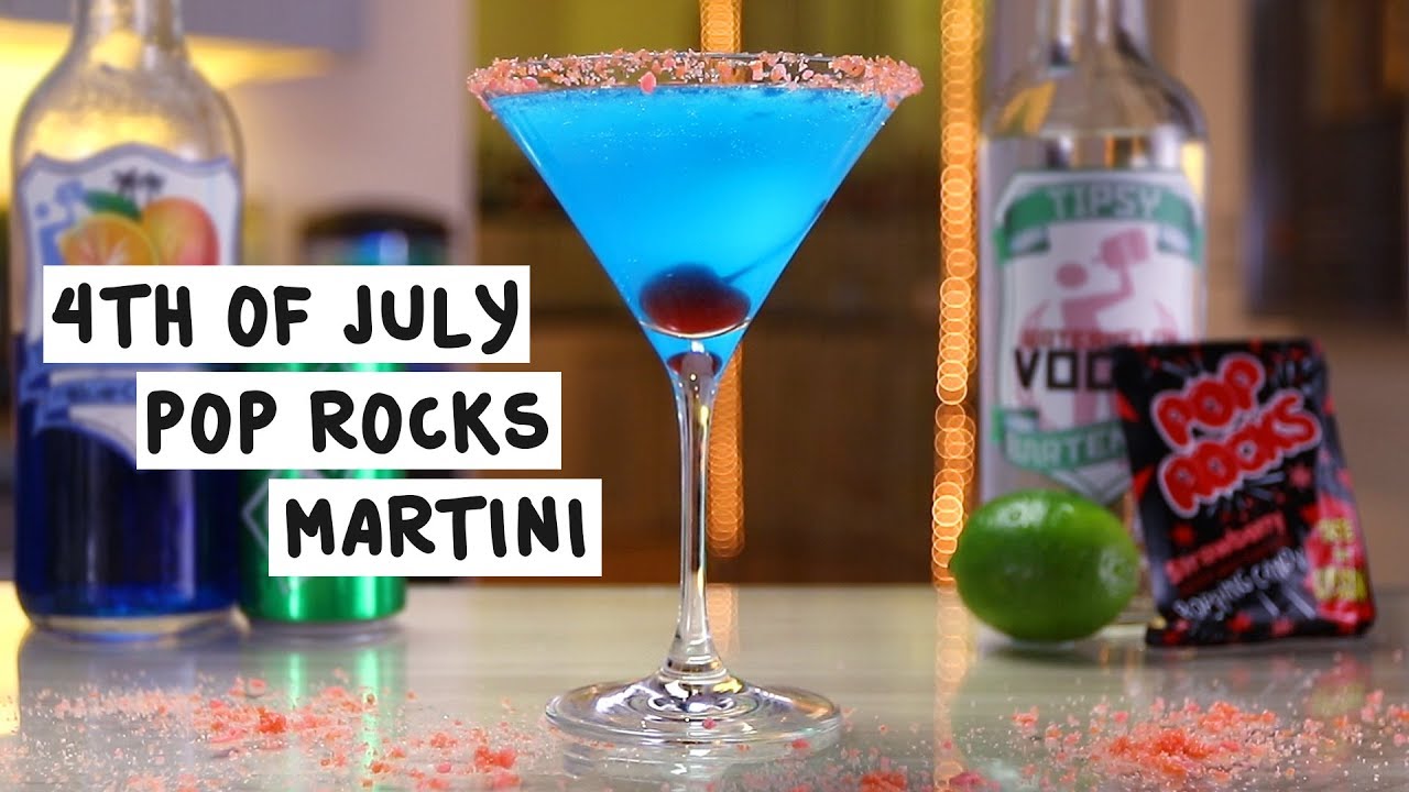 4th of July Pop Rocks Martini