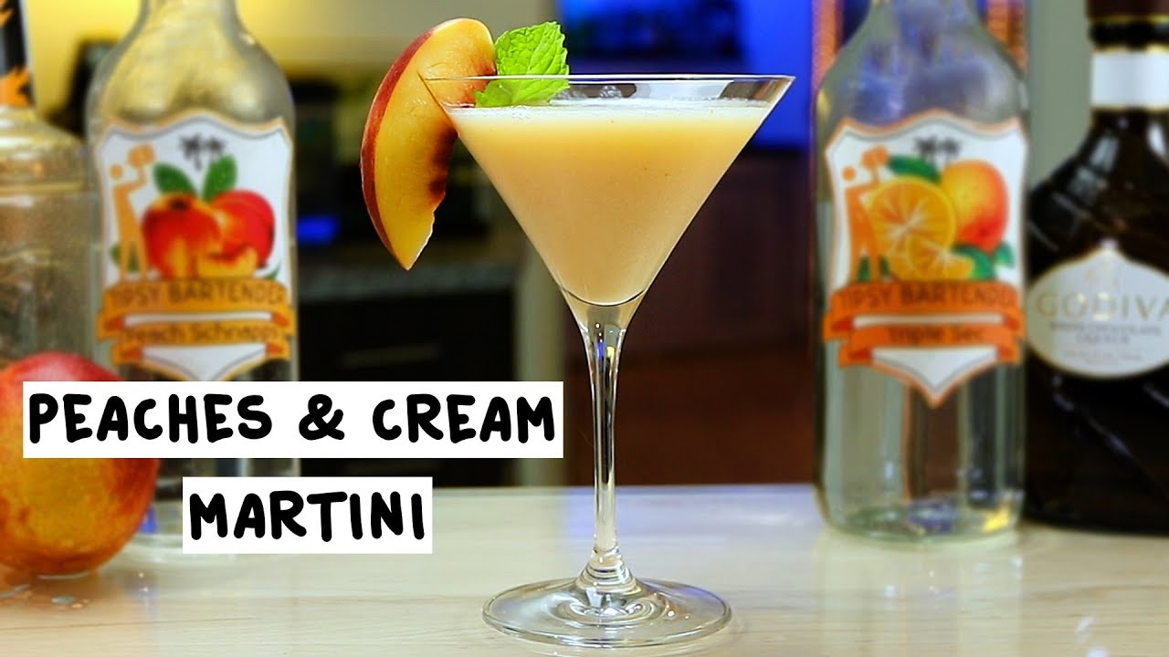 Peaches and Cream Martini