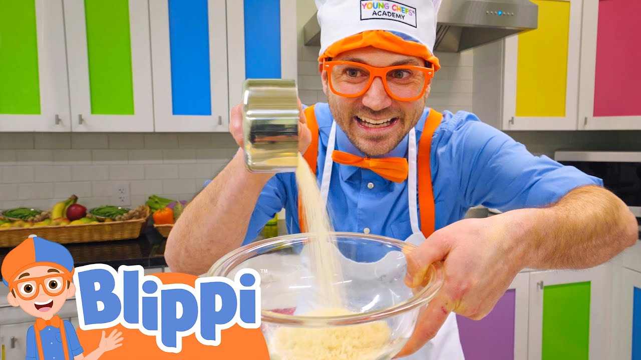 Baking With Blippi | Food Videos For Kids | Educational Videos For Toddlers