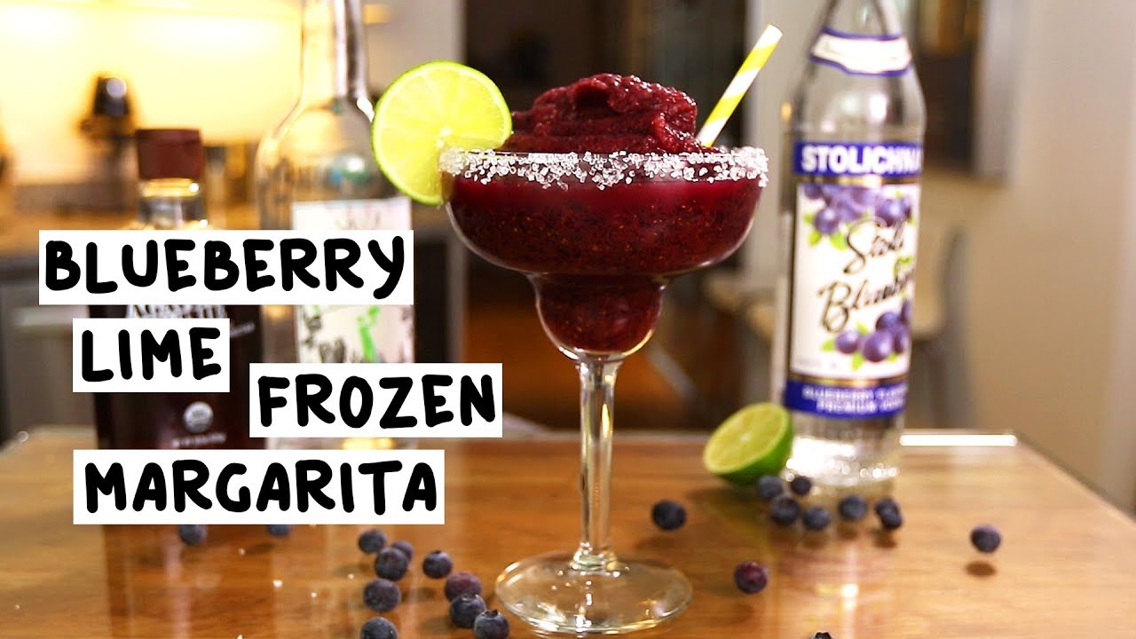Blueberry Lime Frozen Margarita