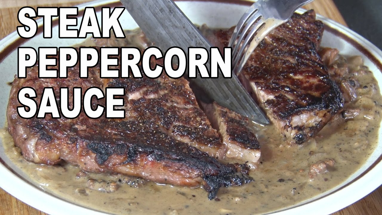 Steak with Peppercorn Sauce recipe