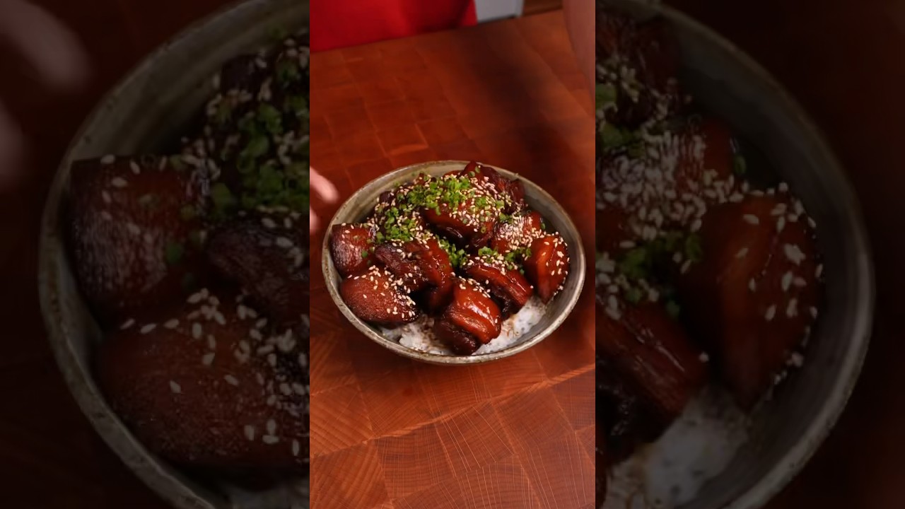 Red braised pork belly ? ??(Hong Shao Rou) #cookingasmr #shorts