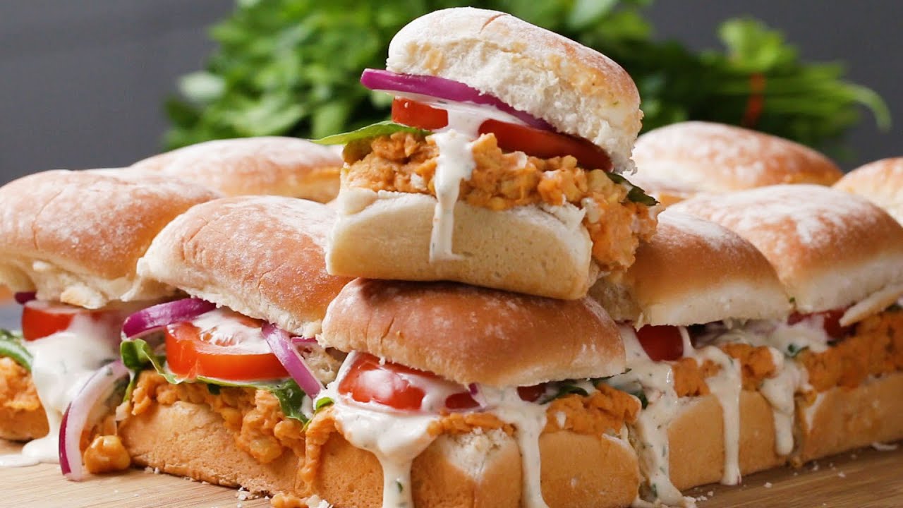 Buffalo Chickpea Sliders