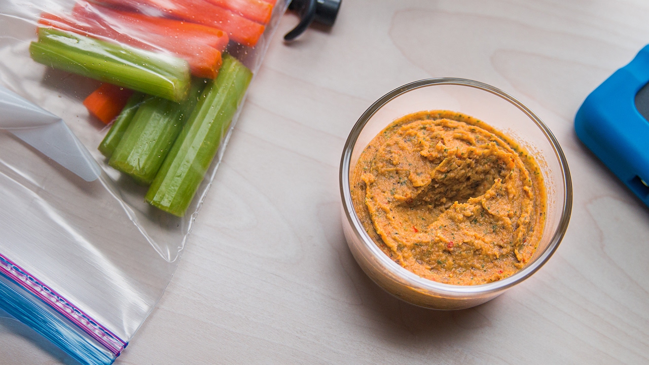 Healthy White Bean Dip Snack-Prep