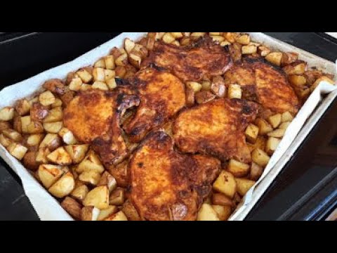 Oven Baked Pork Chops with Potatoes – This ONE PAN recipe tastes delicious!