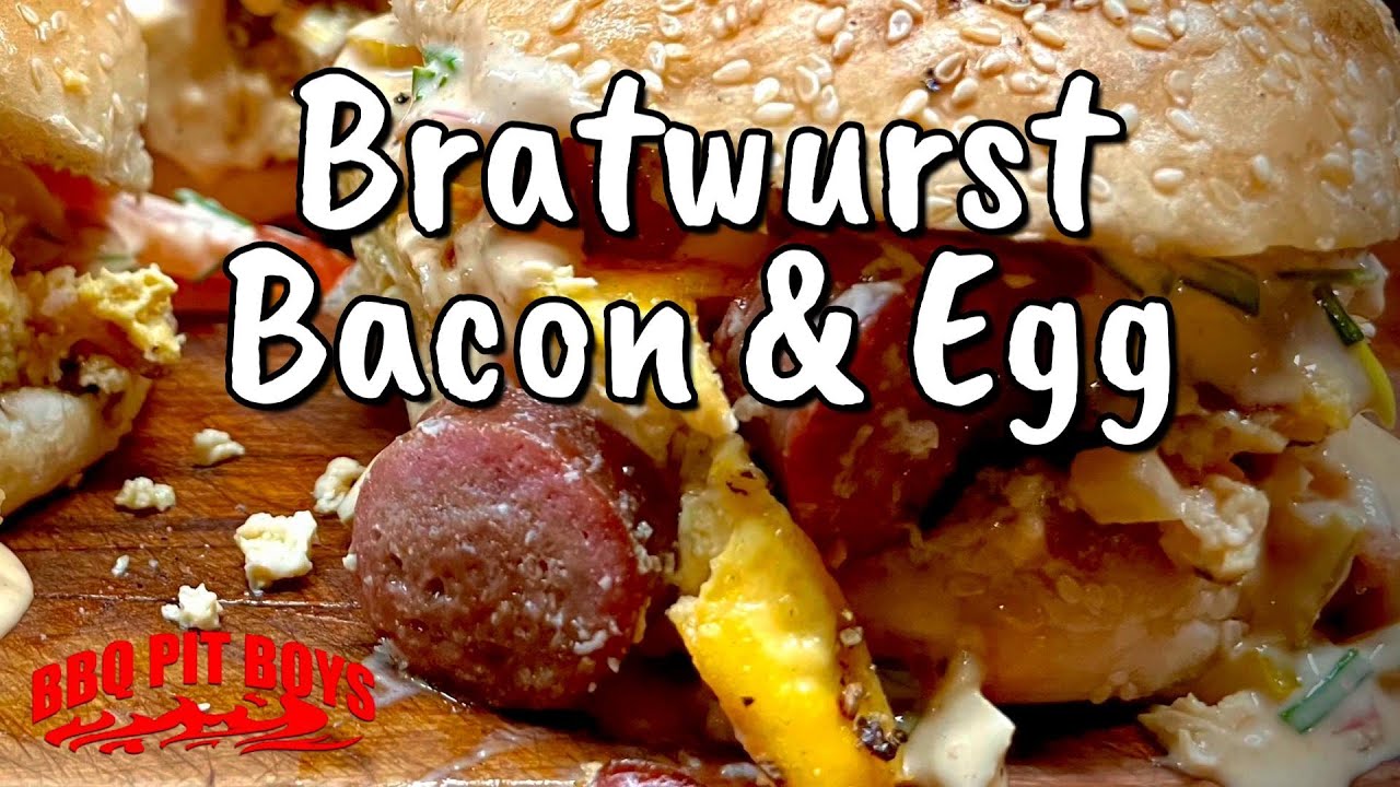 Wolfman’s Bratwurst Bacon Egg Sandwich