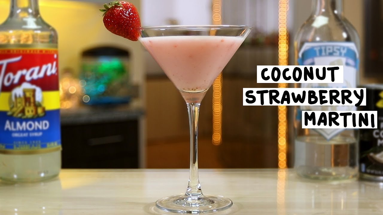 Coconut Strawberry Martini – Tipsy Bartender