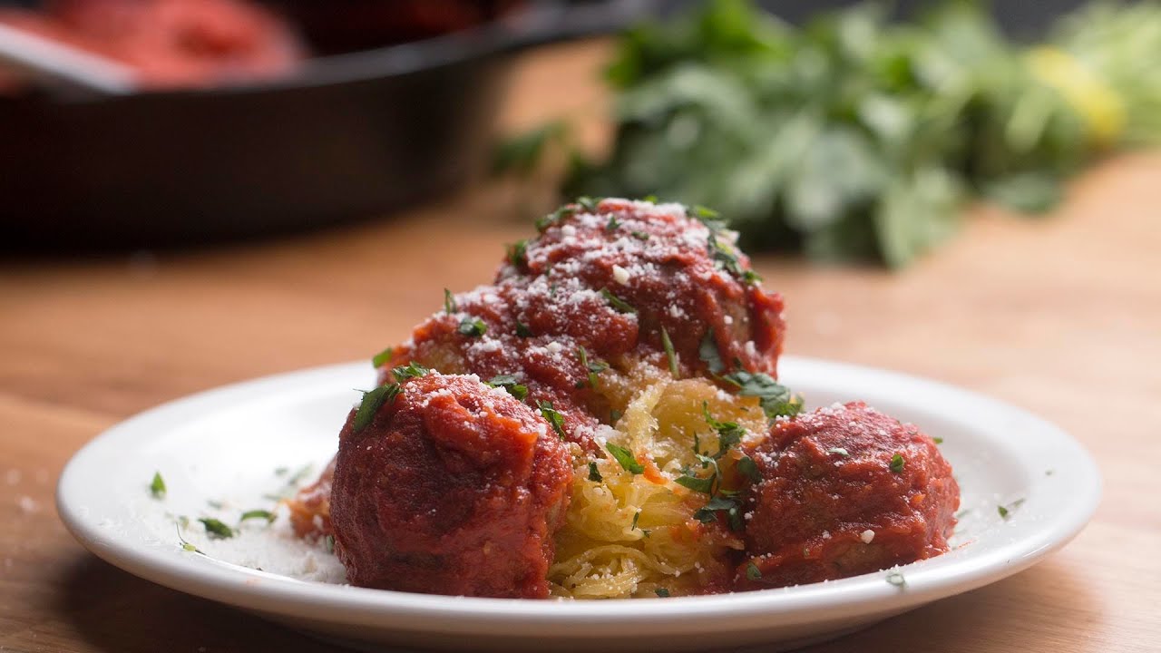 Spaghetti Squash And Eggplant Meatballs