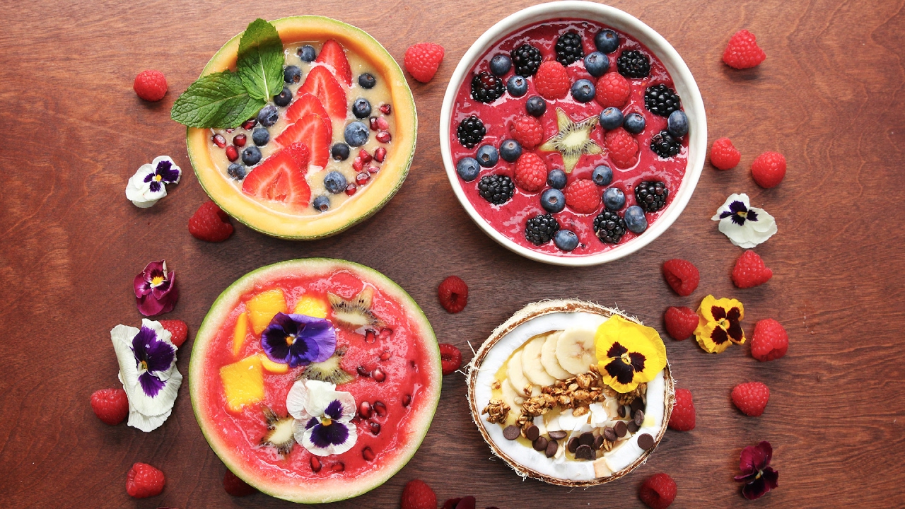 4 Beautiful Smoothie Bowls