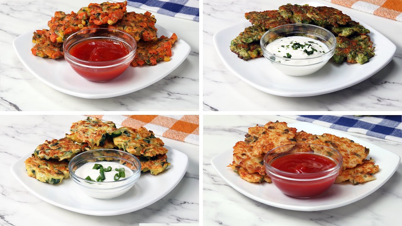 Veggie Fritters 4 Ways