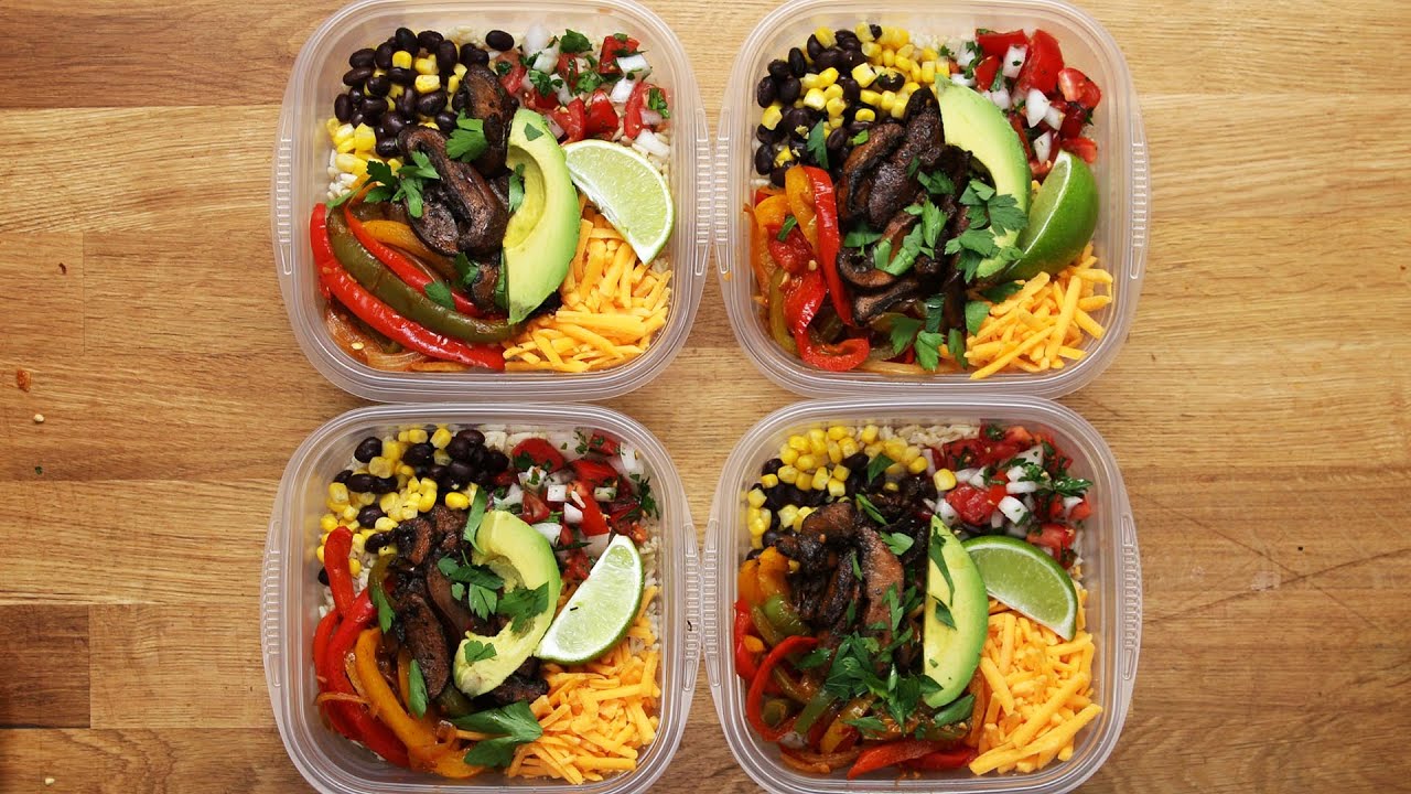 Meal-Prep Portobello Fajita Bowl