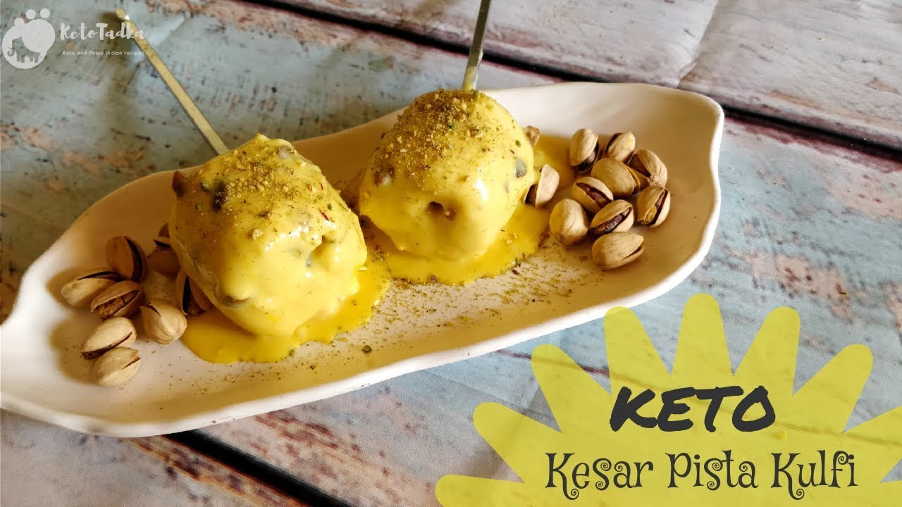 Keto Kesar Pista Kulfi | Keto dessert recipes Indian | Simple keto dessert recipes