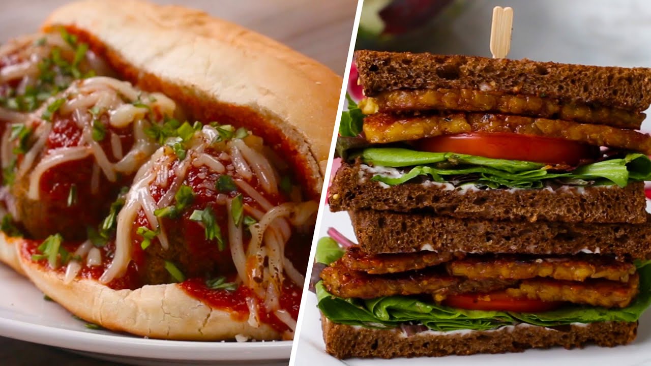 Vegetarian Sandwiches 4 Ways