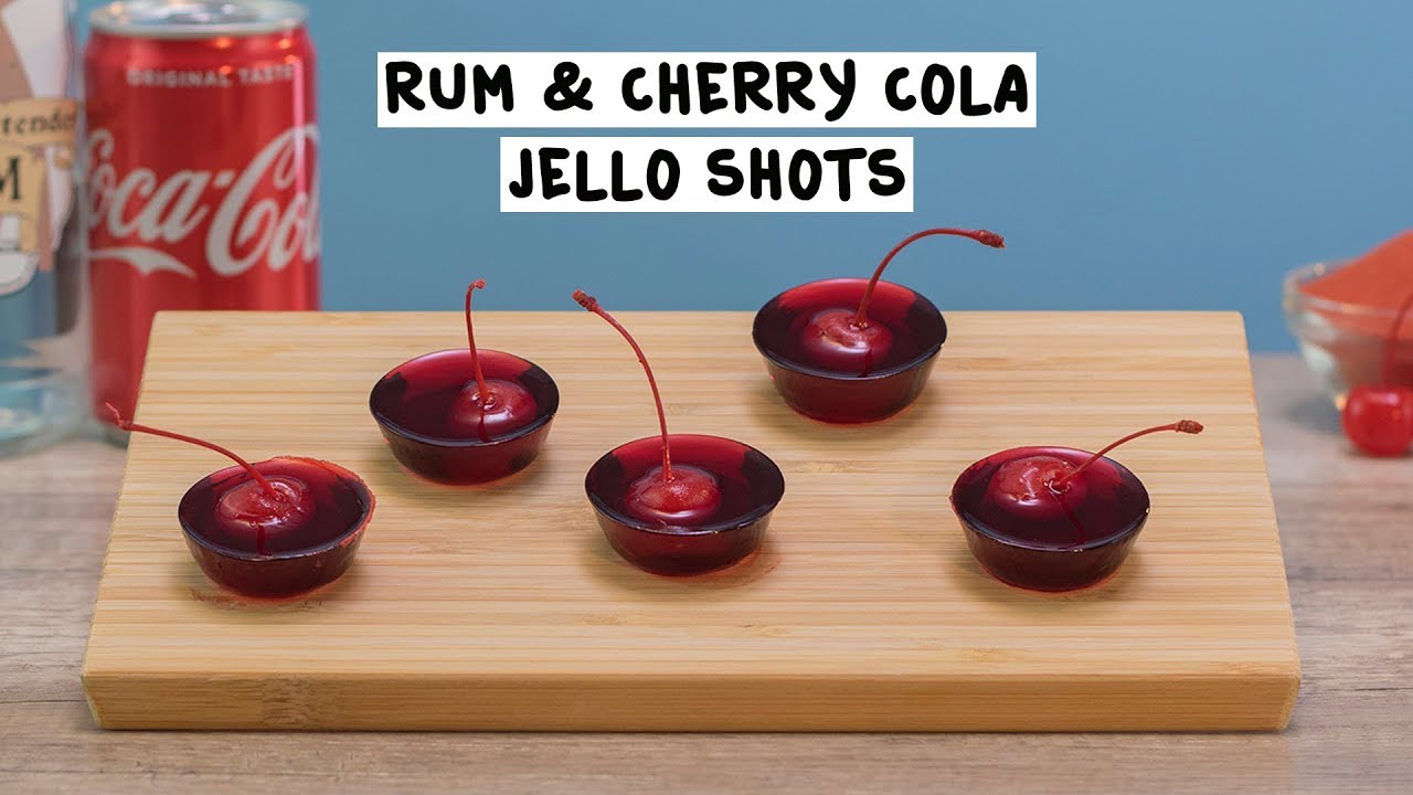 Rum & Cherry Cola Jello Shots
