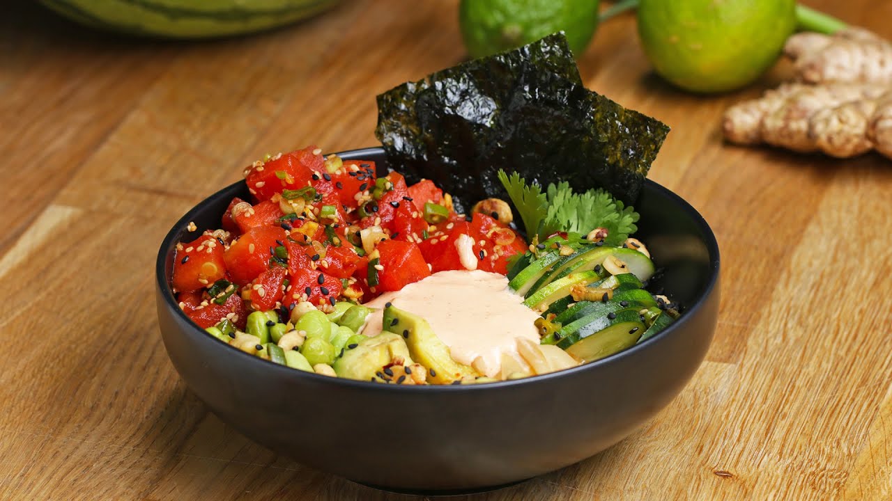 Watermelon Poke Bowl