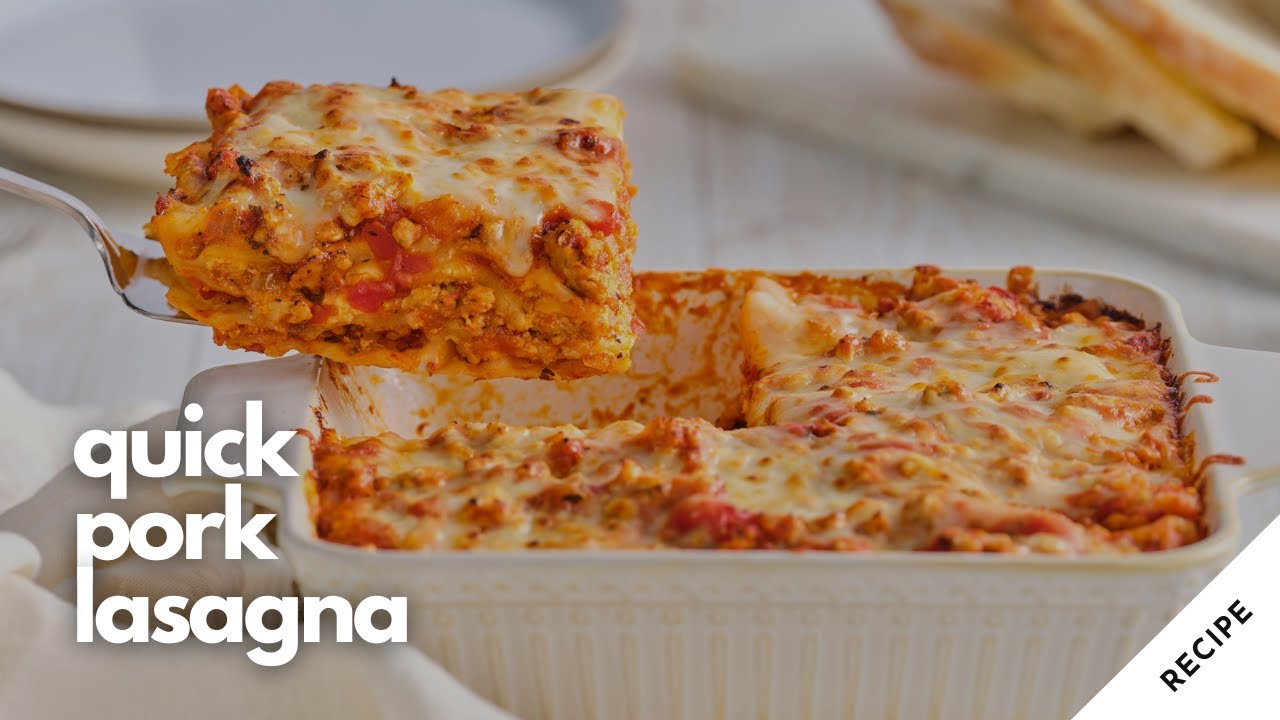 Quick Pork Lasagna | Ontario Pork Recipes