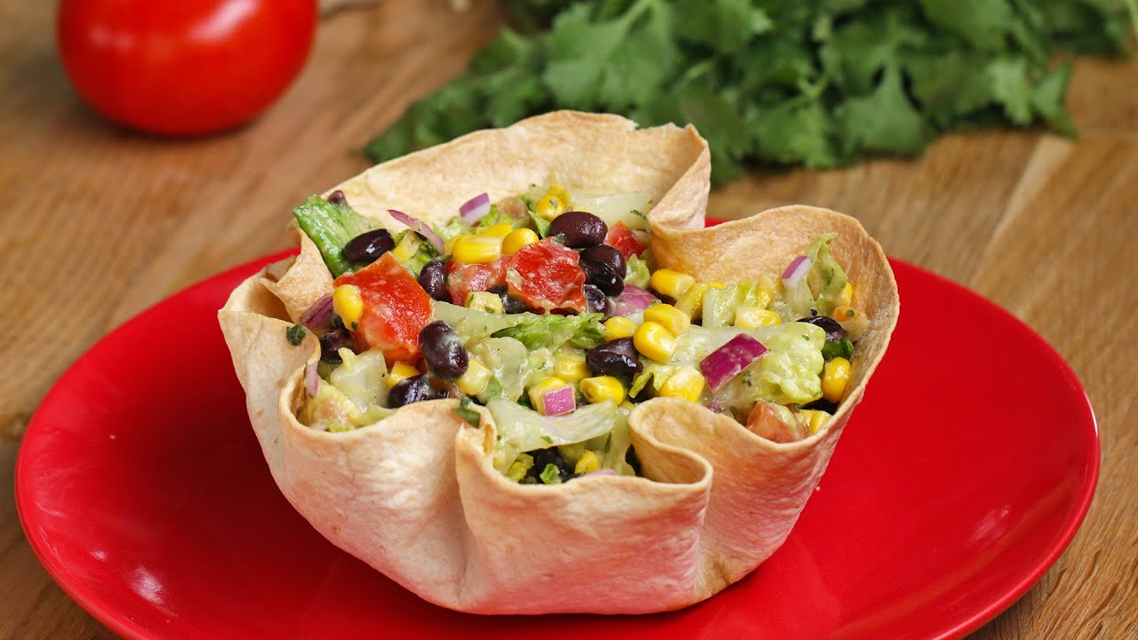 Tortilla Bowl Southwestern Salad