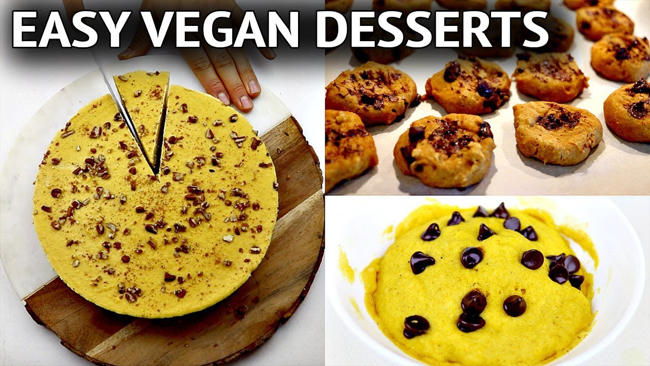 3 EASY VEGAN DESSERT RECIPES | THANKSGIVING EDITION w/ SIMPLY QUINOA