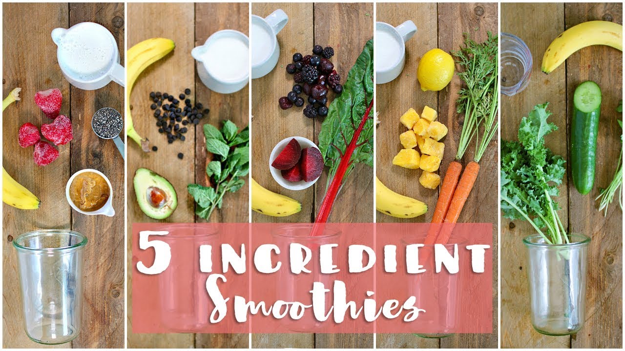 5 Healthy Smoothie Recipes | Healthy Breakfast Ideas