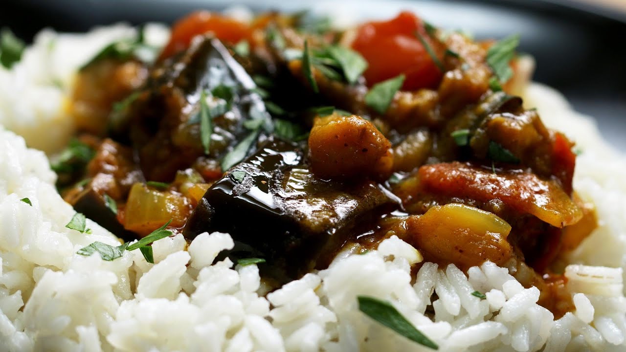 Super Simple Roasted Eggplant Curry