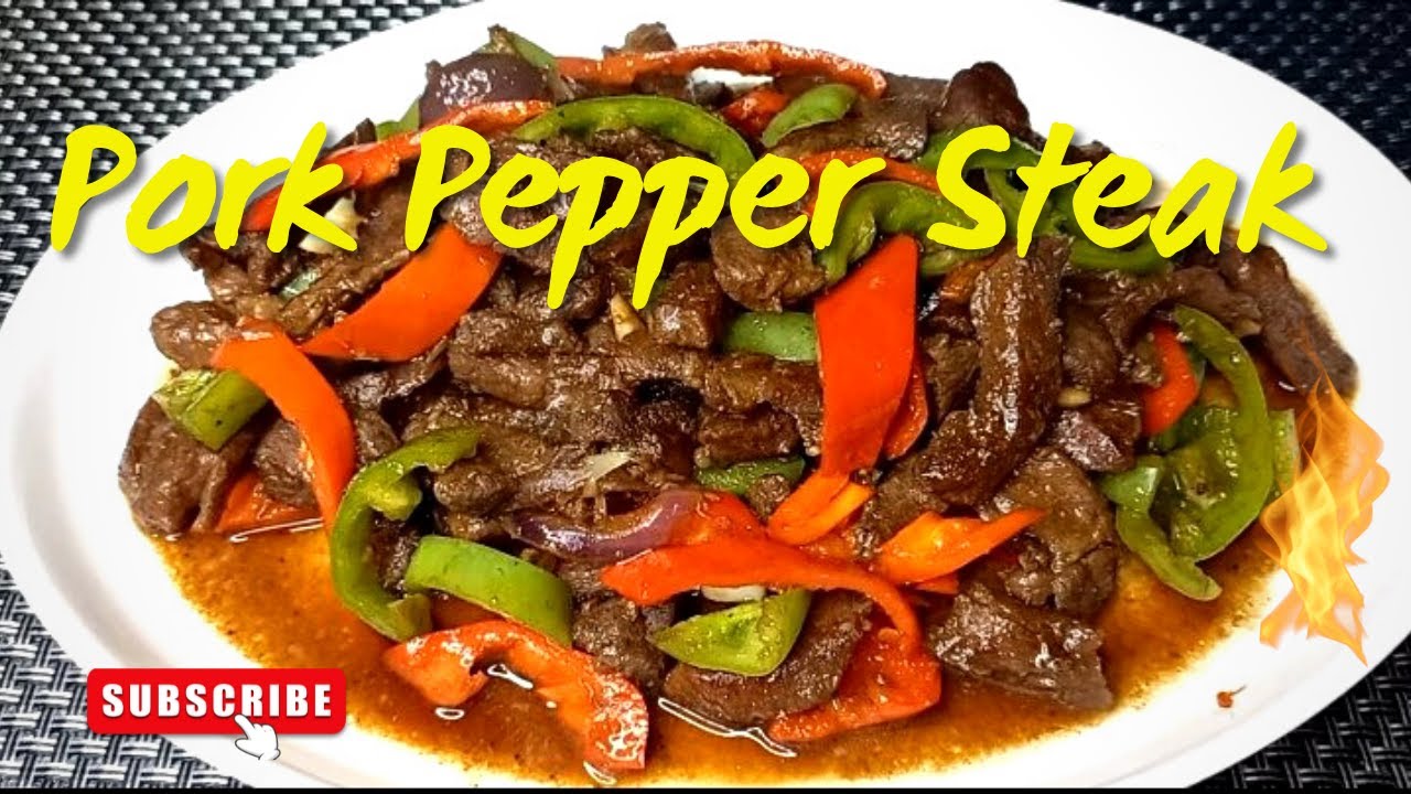 HOW TO MAKE SUPER YUMMY PORK PEPPER STEAK | SABROSO PINOY RECIPES | #porkrecipe #murangulam #steak