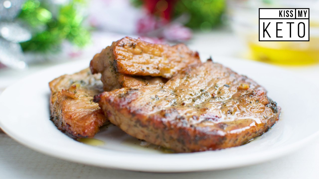 Keto Garlic Buttery Pork Chop Recipe