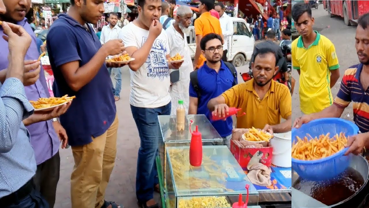 Best Street food Dhaka Crispy fried & Chicken recipe How to making Street foods in Bangladesh
